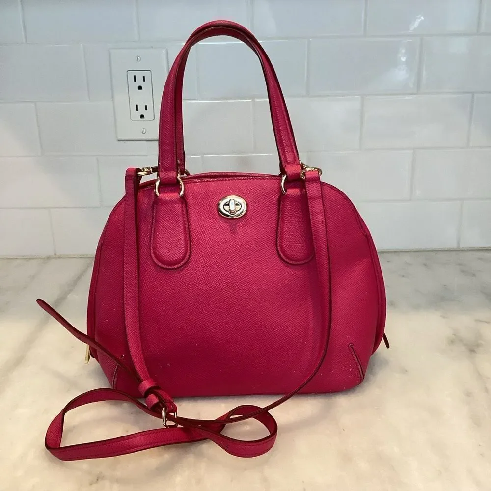 Coach Bag Purse Handbag Crossbody Leather Prince Street Mini Domed Satchel Bag